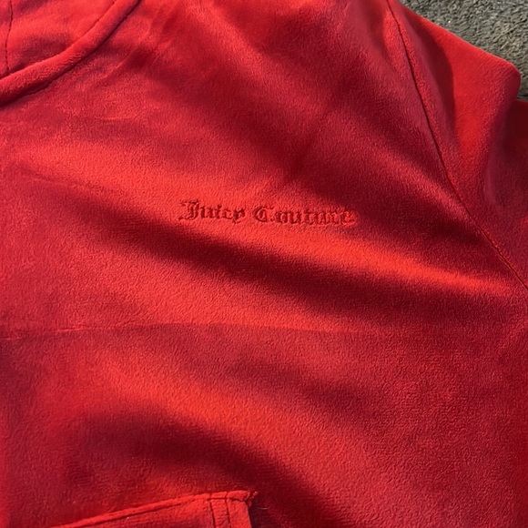 ‼️SOLD‼️ Red velour juicy couture jacket - Picture 3 of 4